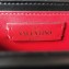 Valentino Supervee Calfskin Crossbody Small Bag Burgundy/Gold 2020