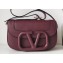 Valentino Supervee Calfskin Crossbody Large Bag Burgundy 2020