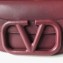 Valentino Supervee Calfskin Crossbody Large Bag Burgundy 2020
