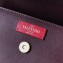 Valentino Supervee Calfskin Crossbody Large Bag Burgundy 2020