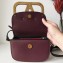 Valentino Supervee Calfskin Crossbody Small Bag Burgundy 2020