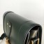Valentino Small VLocker Leather Saddle Bag Green 2020