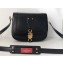 Valentino Small VLocker Leather Saddle Bag Black 2020