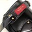 Valentino Small VLocker Leather Saddle Bag Black 2020