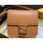 Fendi Leather FF Baguette Mini Shoulder Bag Brown 2020