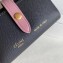 Celine Bicolour Strap Key Case Dark Gray/Pink