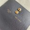 Celine Bicolour Strap Key Case Dark Gray/Pink