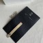 Celine Bicolour Strap Key Case Black/Creamy