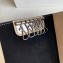 Celine Bicolour Strap Key Case Black/Creamy