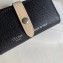 Celine Bicolour Strap Key Case Black/Creamy