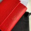 Celine Small Trifold Wallet in Grained Calfskin Red