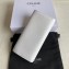 Celine Large Flap Wallet in Grained Calfskin White