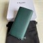 Celine Large Flap Wallet in Grained Calfskin Green