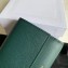 Celine Small Trifold Wallet in Grained Calfskin Green