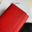 Celine Large Flap Wallet in Grained Calfskin Red
