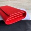 Celine Large Flap Wallet in Grained Calfskin Red