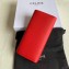 Celine Large Flap Wallet in Grained Calfskin Red