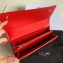 Celine Large Flap Wallet in Grained Calfskin Red