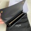 Celine Large Flap Wallet in Grained Calfskin Black