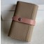 Celine Bicolour Strap Key Case Apricot/Pink