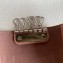 Celine Bicolour Strap Key Case Apricot/Pink