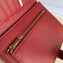 Celine Medium Strap Multifunction Wallet in Grained Calfskin Red