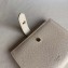 Celine Medium Strap Multifunction Wallet in Grained Calfskin Creamy