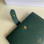 Celine Medium Strap Multifunction Wallet in Grained Calfskin Dark Green