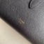 Celine Large Strap Multifunction Wallet in Grained Calfskin Black