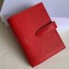 Celine Medium Strap Multifunction Wallet in Grained Calfskin Cherry Red