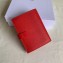 Celine Medium Strap Multifunction Wallet in Grained Calfskin Cherry Red