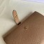 Celine Large Strap Multifunction Wallet in Grained Calfskin Brown