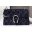 Gucci Dionysus Small Shoulder Bag 400249 Velvet Dark Blue