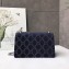 Gucci Dionysus Small Shoulder Bag 400249 Velvet Dark Blue