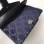 Gucci Dionysus Small Shoulder Bag 400249 Velvet Dark Blue
