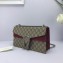 Gucci Dionysus Small Shoulder Bag 400249 GG Canvas Date Red