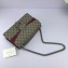 Gucci Dionysus Small Shoulder Bag 400249 GG Canvas Date Red