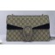 Gucci Dionysus Small Shoulder Bag 400249 GG Canvas Black