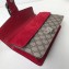 Gucci Dionysus Small Shoulder Bag 499623 GG Canvas Red