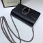Gucci Dionysus Super Mini Shoulder Bag 476432 Leather Black