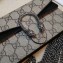 Gucci Dionysus Super Mini Shoulder Bag 476432 GG Canvas Black