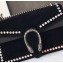 Gucci Dionysus Small Shoulder Bag 400249 Suede Crystals Black