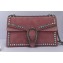Gucci Dionysus Small Shoulder Bag 400249 Suede Crystals Pink