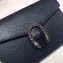 Gucci Dionysus Mini Chain Wallet Bag 401231 Leather Dark Blue
