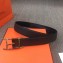 Hermes Width 3.2cm Quentin Reversible Belt Leather Coffee