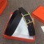 Hermes Width 3.2cm Quentin Reversible Belt Leather Coffee