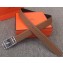 Hermes Width 3.2cm Cape Cod Reversible Belt Leather Brown