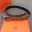 Hermes Width 3.2cm Cape Cod Reversible Belt Leather Brown