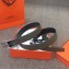Hermes Width 3.2cm Cape Cod Reversible Belt Leather Gray