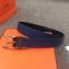 Hermes Width 3.2cm Quentin Reversible Belt Leather Blue